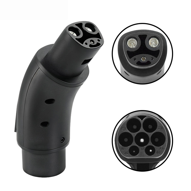 32A 7KW Type2 to Tesla Charging Converter Adapter_copy